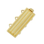 3 strands clasp 9.5x22 mm golden tone x1|raw }}