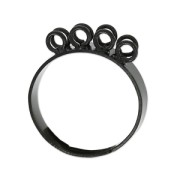 Ring base 8 loops Black x1