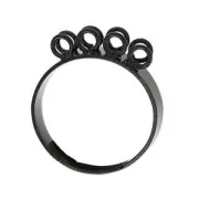 Ring base 8 loops Black x1