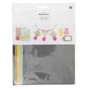 Assortment of 5 faux-leather sheets 14.8x21cm Fashion