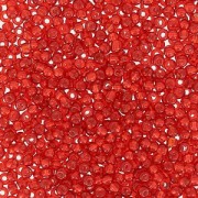 Preciosa Seed beads 15/0 - 1.5 mm Light Siam Silver Lined x10g