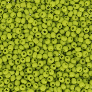 Preciosa Seed beads 15/0 - 1.5 mm Olivine Opaque x10g