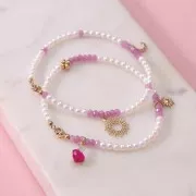 9x9 mm Amazonite heart pendant with 4 mm Labradorite cabochon - 925 Sterling Silver x1