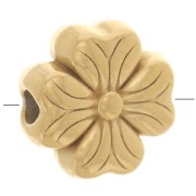 8mm 304L stainless steel flower bead - Gold x1