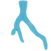 47x32mm Coral pendant in opaque resin - Turquoise x1