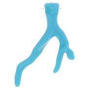 47x32mm Coral pendant in opaque resin - Turquoise x1