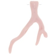 47x32mm Coral pendant in opaque resin - Light pink x1