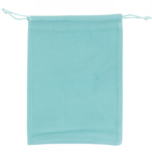 180x130mm Velvet jewelry pouch - Turquoise x1