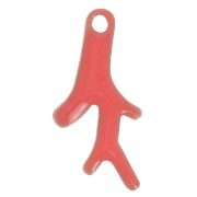 16x8mm Coral Epoxy resin charms - Pink Coral x6|raw }}