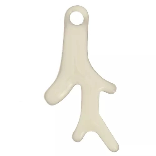 16x8mm Coral Epoxy resin charms - Cream x6