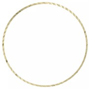 50mm round weaving and mounting ring - Rough brass x25