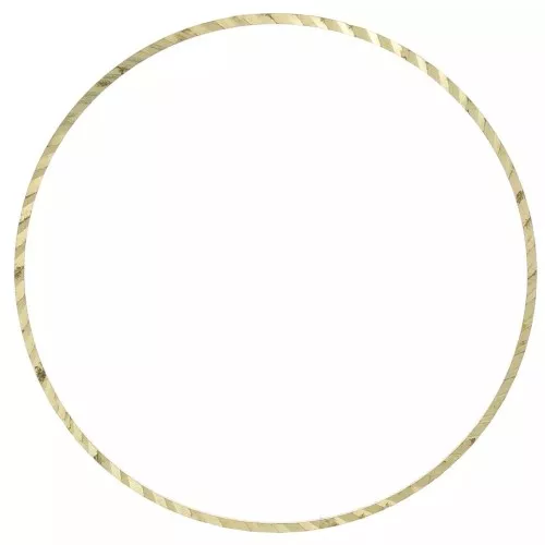50mm round weaving and mounting ring - Rough brass x25