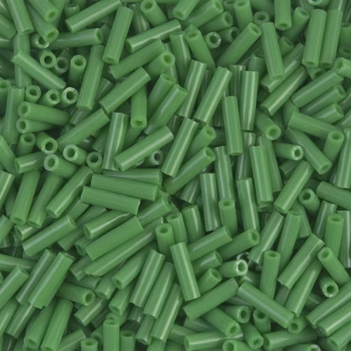 Miyuki Bugles 6mm BGL-411 - Opaque Green x10g