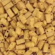 Miyuki Half Tila Beads 5x2.3x1.9 mm HTL-2312 - Opaque Mustard Matte x100g
