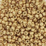 Miyuki Duracoat 8/0 Seed beads 4202 - Galvanized Gold x100g
