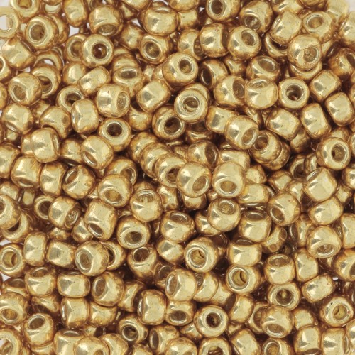 Miyuki Duracoat 8/0 Seed beads 4202 - Galvanized Gold x100g