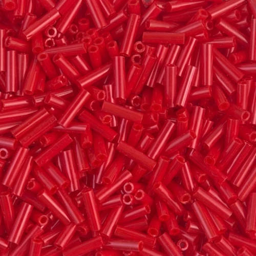 Miyuki Bugles 6mm BGL-408 - Opaque Red x10g
