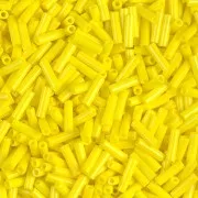 Miyuki Bugles 6mm BGL-404 - Opaque Yellow x10g