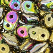 SuperDuo 2.5x5mm Crystal California Blooming x10g