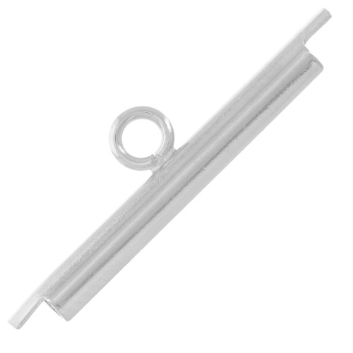 Weaving tip for Seed beads & Delica Miyuki 20 mm - Rhodium-plated