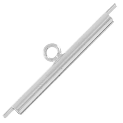 Weaving tip for Seed beads & Delica Miyuki 25 mm - Rhodium x1