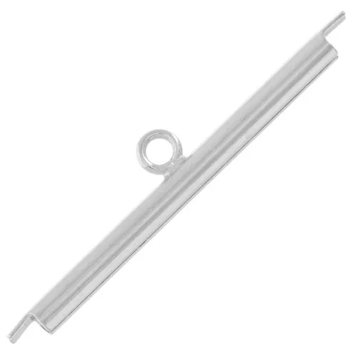 Weaving tip for Seed beads & Delica Miyuki 30 mm - Rhodium x1