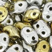 SuperDuo 2.5x5mm Crystal California Silver x10g