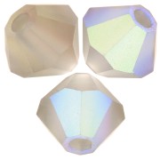 6mm Preciosa bicone beads - Rondelle Bead - Black Diamond AB matt x12|raw }}