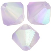 5mm Preciosa Bicone Beads - Rondelle Bead - Violet AB Matt x12