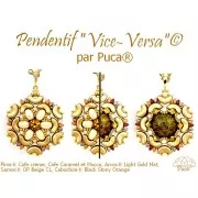 2x5mm Piros® Glass beads by Puca® - Cafe Creme x10g