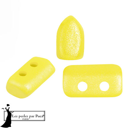 2x5mm Piros® Glass beads by Puca® - Lemon Tea x10g