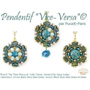 2x5mm Piros® Glass beads by Puca® - Lemon Tea x10g