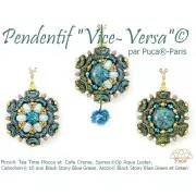 2x5mm Piros® Glass beads by Puca® - Lemon Tea x10g