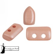 2x5mm Piros® Glass beads by Puca® - Milky Peach x10g|raw }}
