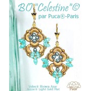 4x8mm Volos® Glass beads by Puca® - Riviera Azur x10g