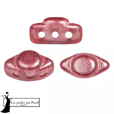 4x8mm Volos® Glass beads by Puca® - Riviera Cherry x10g