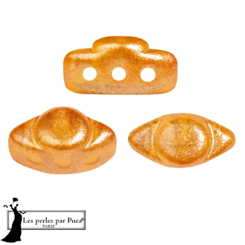 4x8mm Volos® Glass beads by Puca® - Riviera Orange x10g