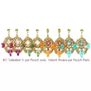 4x8mm Volos® Glass beads by Puca® - Riviera Siam Fuchsia x10g