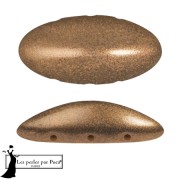 20x10mm Athos 3D 3 holes® by Puca® - Apricot Metallic Mat x1|raw }}