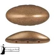 Jet - Athos 3D 3 trous® par Puca® 20x10 mm - Apricot Metallic Mat x1 Athos 3D 3 trous® par Puca® 20x10 mm - Apricot Metallic Mat x1