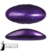 20x10mm Athos 3D 3 holes® by Puca® - Dark Lilac Metallic Mat x1|raw }}