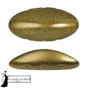 20x10mm Athos 3D 3 holes® by Puca® - Gold Metallic Mat x1|raw }}