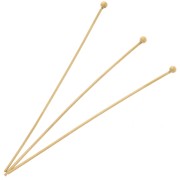 Ball head nails 50x0.7 mm - 304L Gold-plated stainless steel x50|raw }}