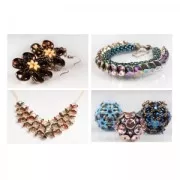 Ripple 12mm Crystal California Pink  x10