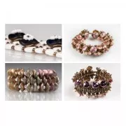 Ripple 12mm Crystal California Pink  x10