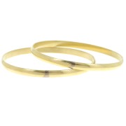 65x5mm Bangle - Rough Brass x1
