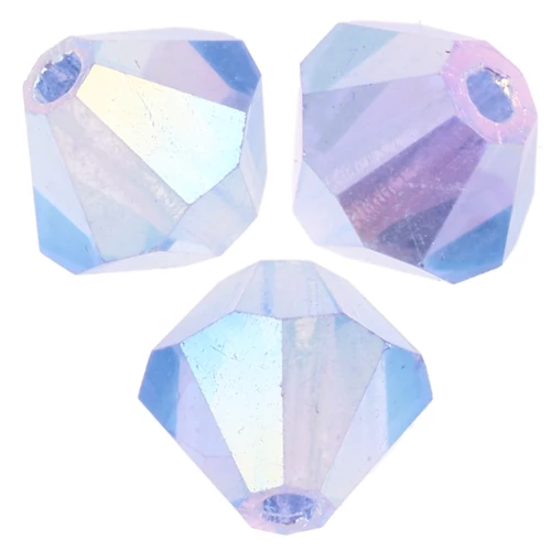 5mm Bicone beads Preciosa - Rondelle Bead - Light Sapphire AB 2X x12