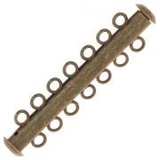 7-row sliding clasp 41 mm - Bronze x1