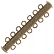 7-row sliding clasp 41 mm - Bronze x1