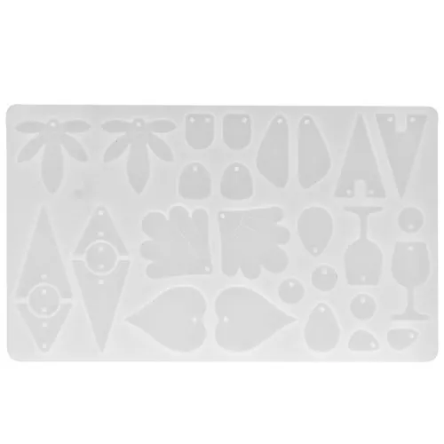 Silicone mould for resin pendants and spacers - Transparent x1